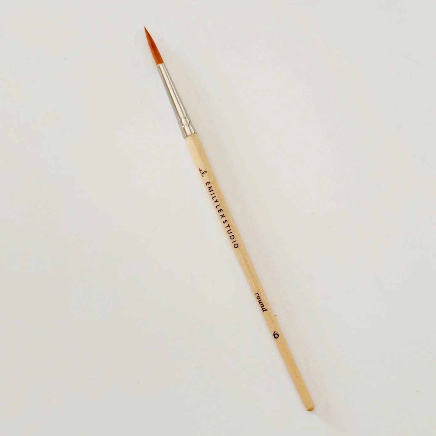 Watercolor Paintbrush Set of Five Wood Brushes - Bilde 6