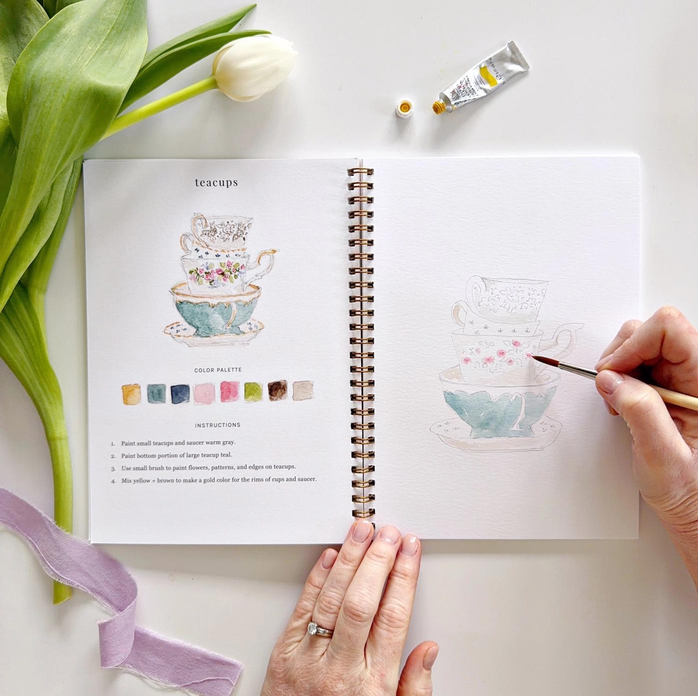 Spring Watercolor Workbook - Bilde 6