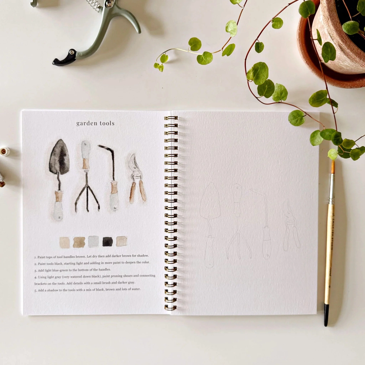 Garden Watercolor Workbook - Bilde 5