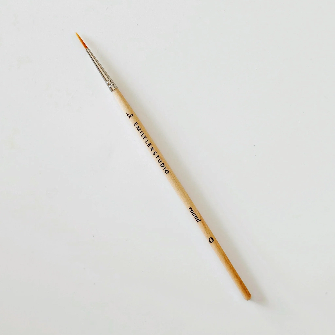 Watercolor Paintbrush Set of Five Wood Brushes - Bilde 3