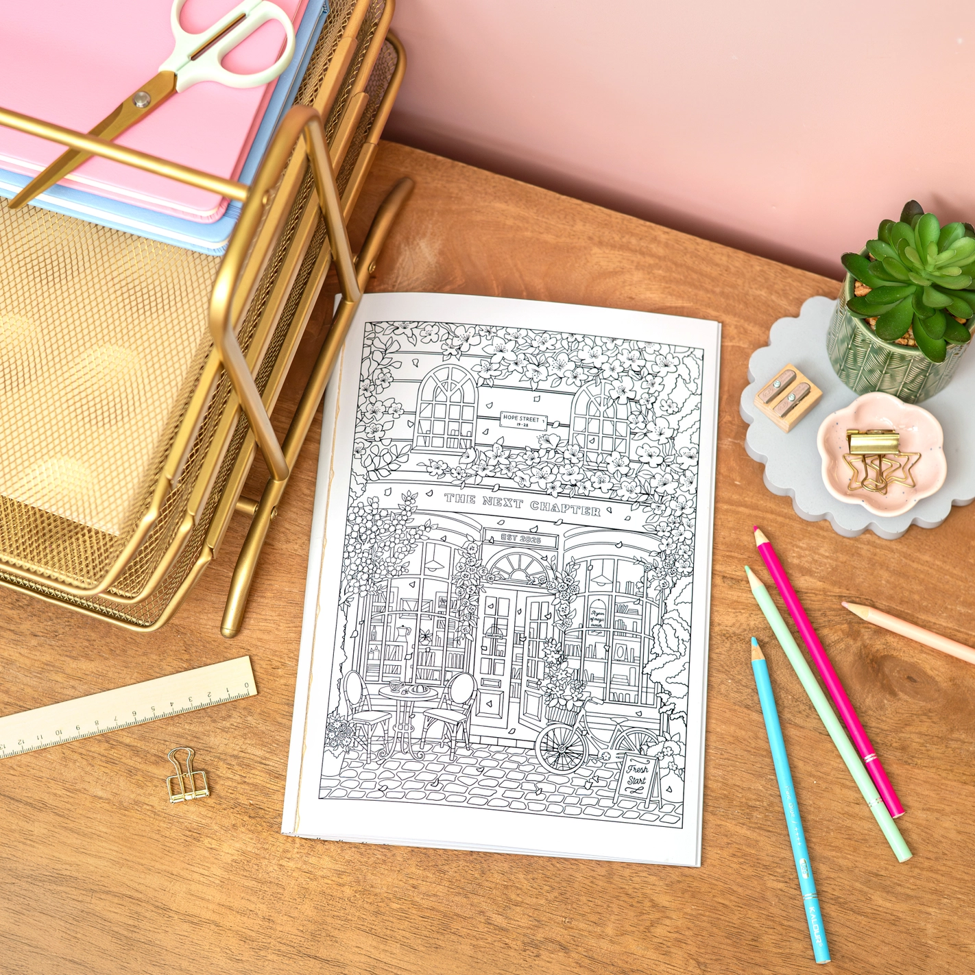 Colouring Book: Shopfront Scenes - Bilde 4
