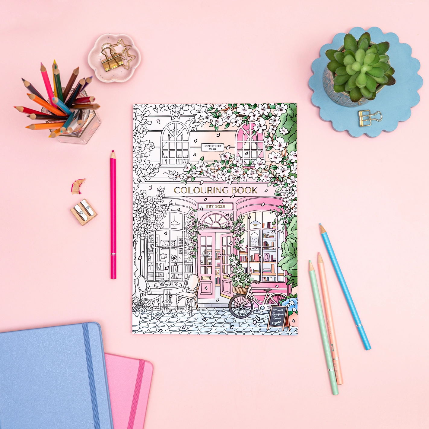 Colouring Book: Shopfront Scenes