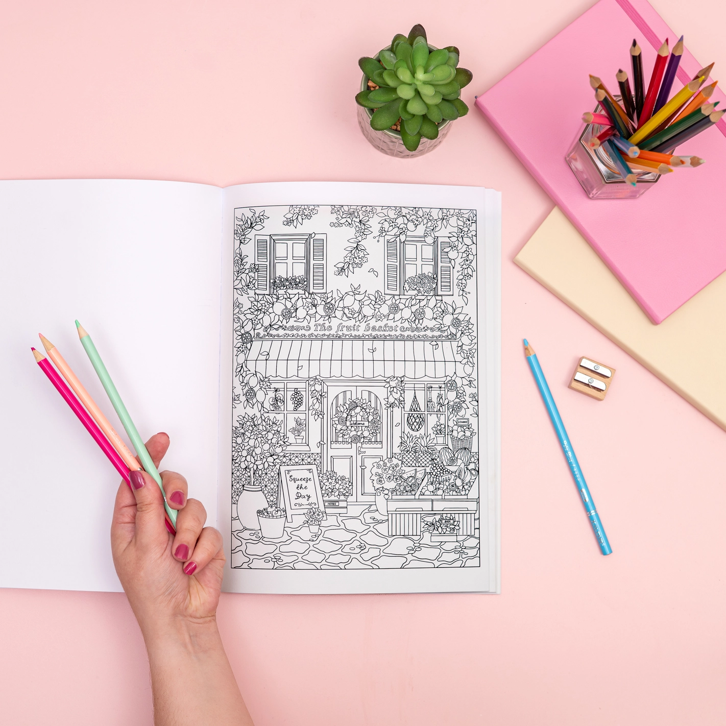Colouring Book: Shopfront Scenes - Bilde 7