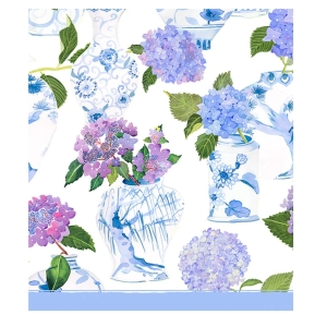 Hydrangeas and Porcelain duk
