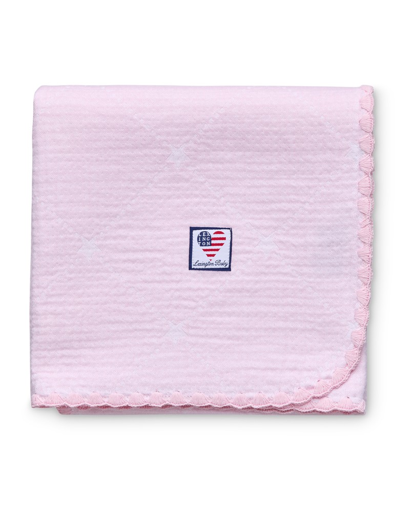Icons baby signature star throw in organic cotton, pink - Bilde 3