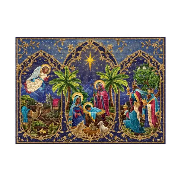 Starlit Nativity Advent puslespill - Bilde 4