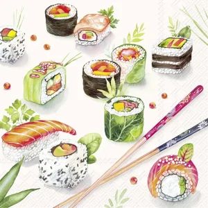 Servietter: Sushi (lunsj)