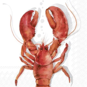 Servietter: Lobster Coral (lunsj)