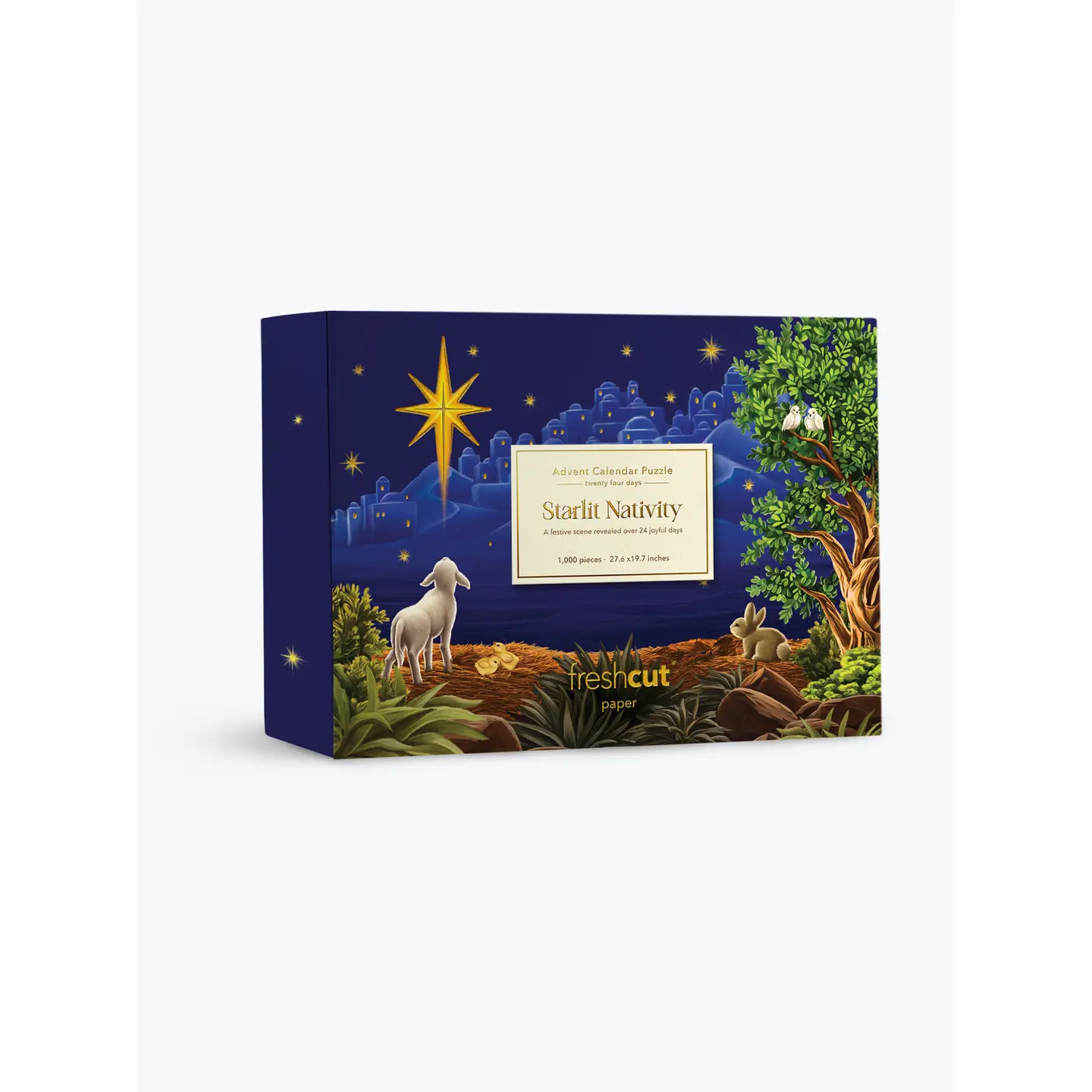 Starlit Nativity Advent puslespill