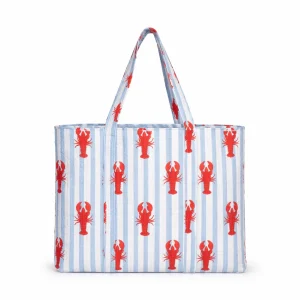 The Striped Lobster Tote, blå
