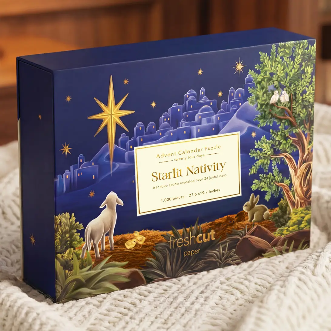Starlit Nativity Advent puslespill - Bilde 3