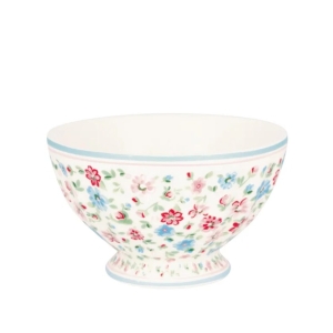 French bowl medium Louisa white