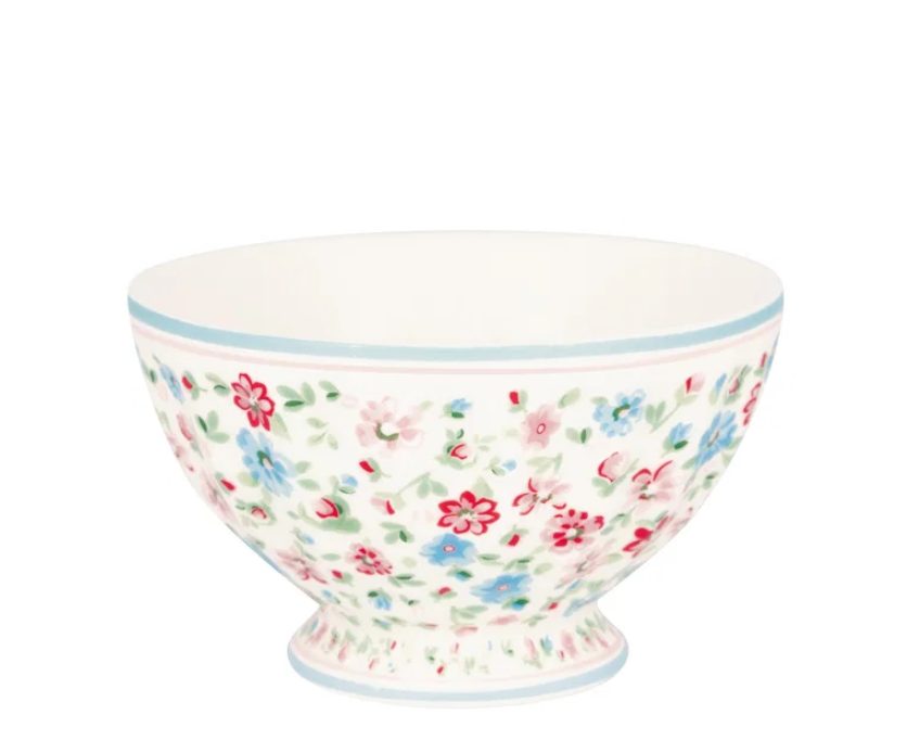 French bowl medium Louisa white