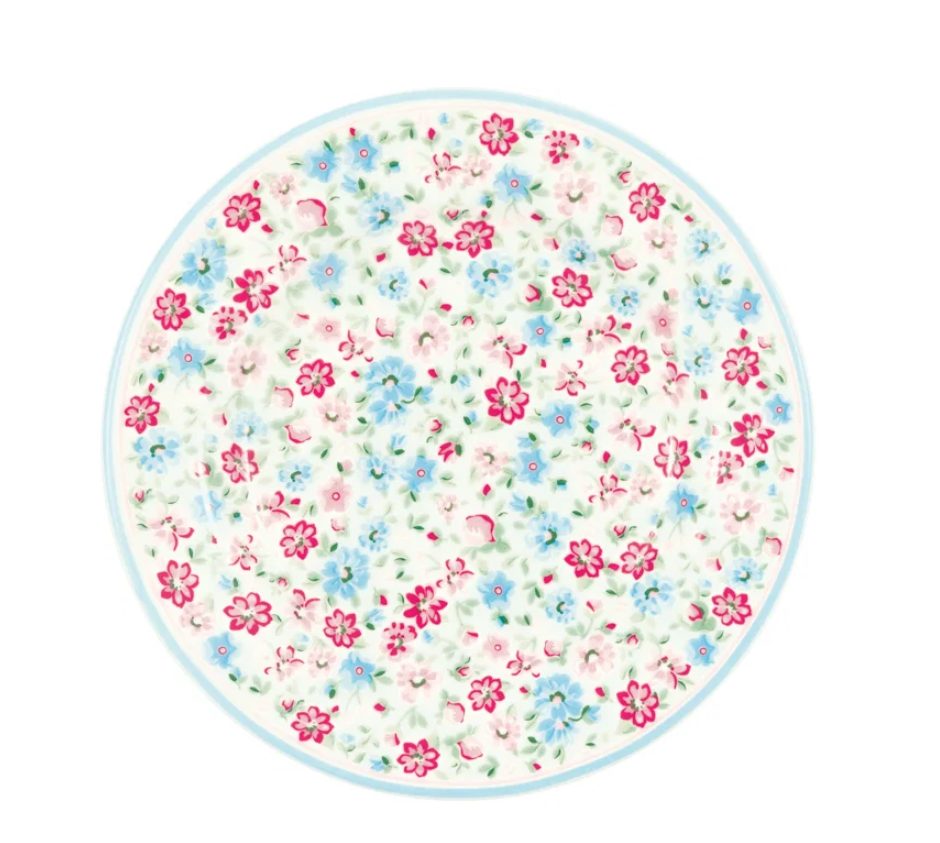 Small plate Louisa white