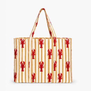 The Striped Lobster Tote, gull