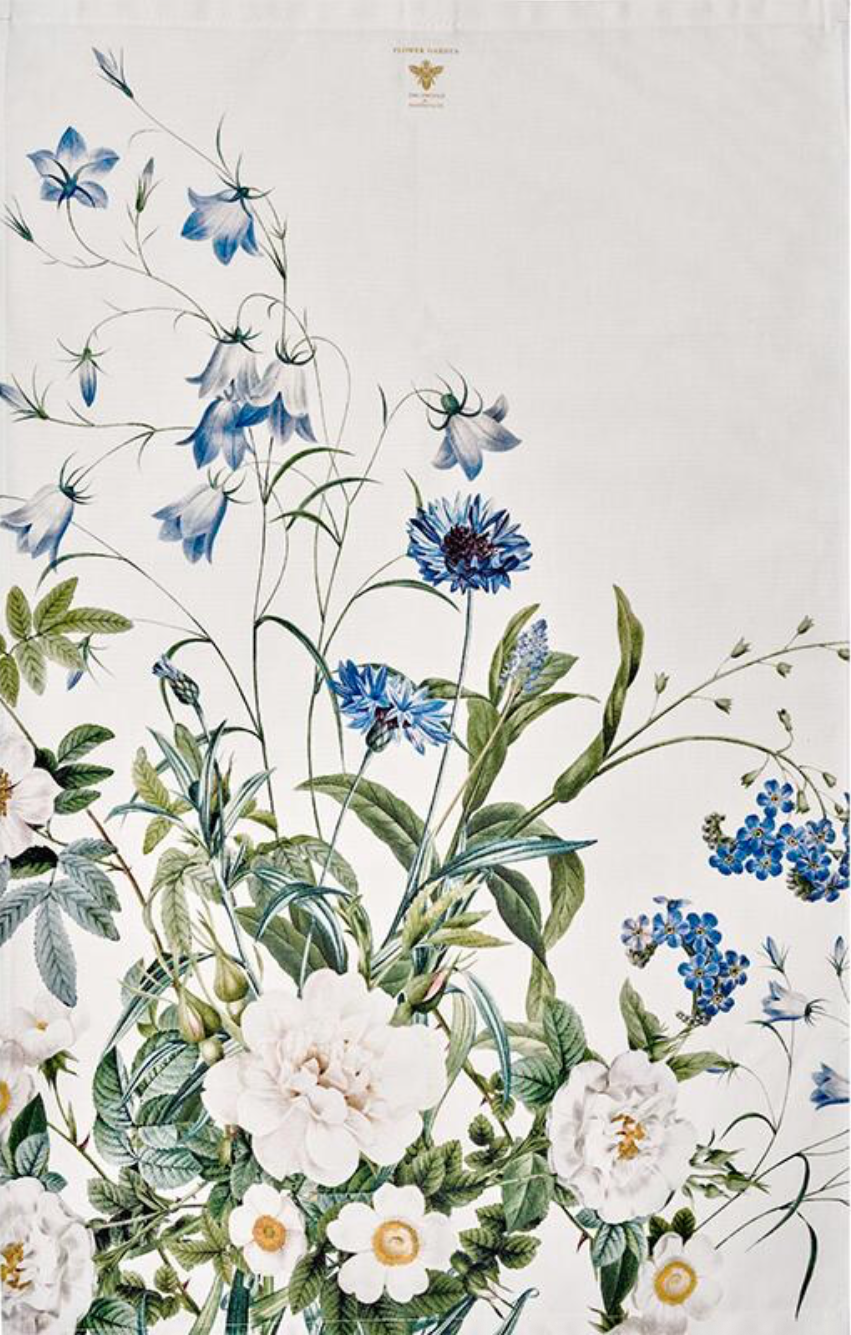 Blue Flower Garden kjøkkenhåndkle