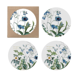 Blue Rose Garden coaster sett (4)
