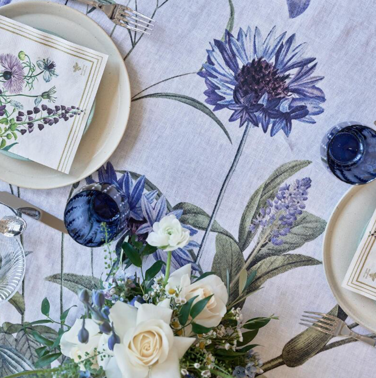 Blue Rose Garden duk (145 x 220 cm) - Bilde 4
