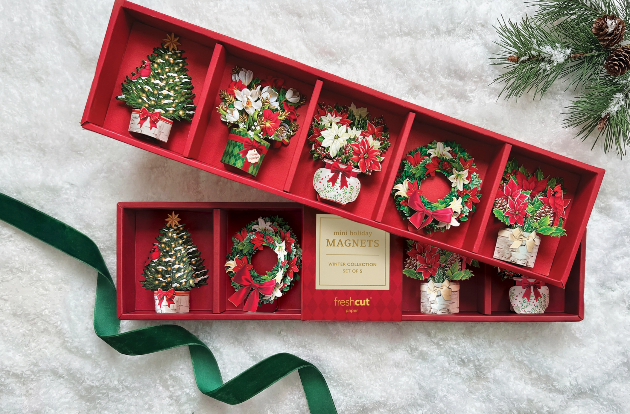 Winter Collection, Sett med 5 magneter - Bilde 2