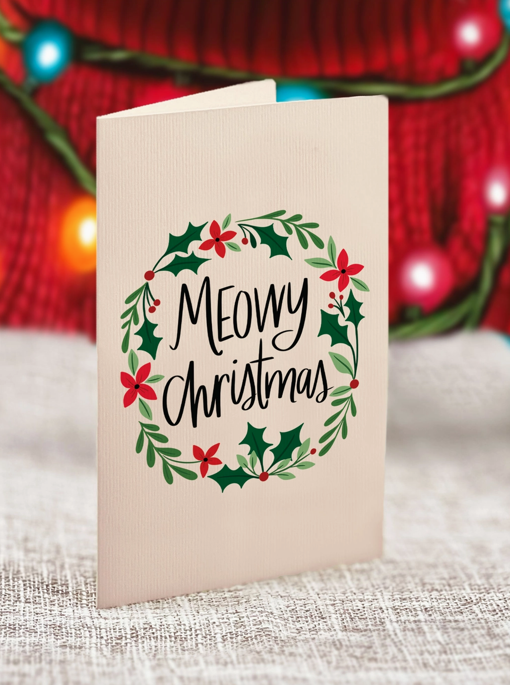 3D Julekort: Christmas Kitten - Bilde 3