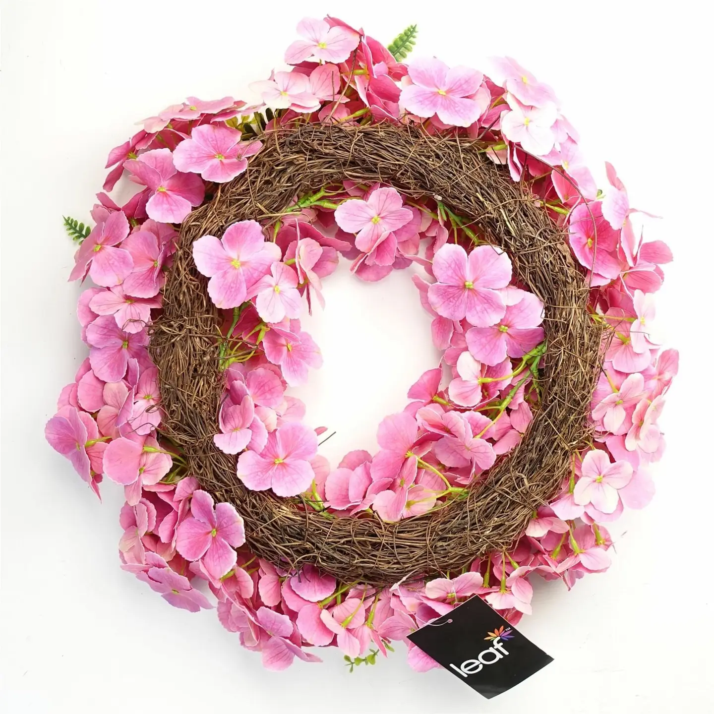 Krans med rosa hortensia - Bilde 3