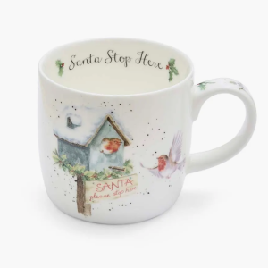 Wrendale julekrus: Santa Stop Here Mug