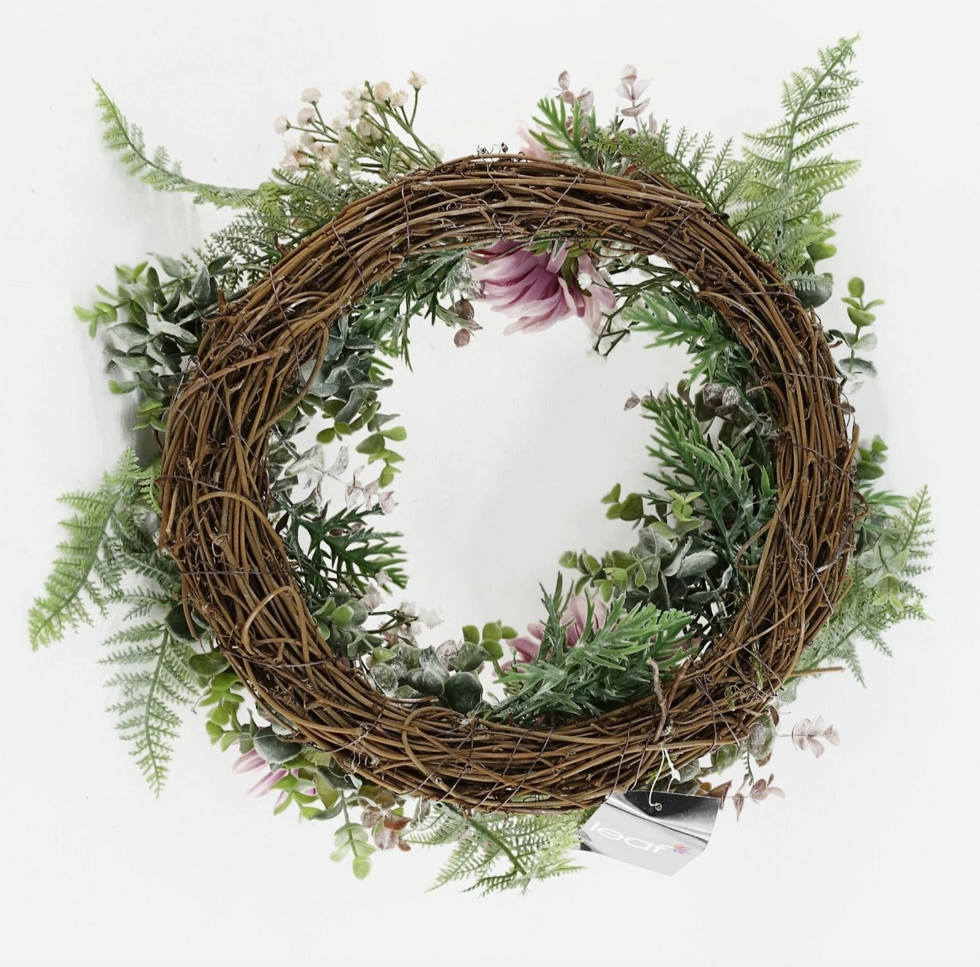 Krans med rosa blomster - Bilde 7